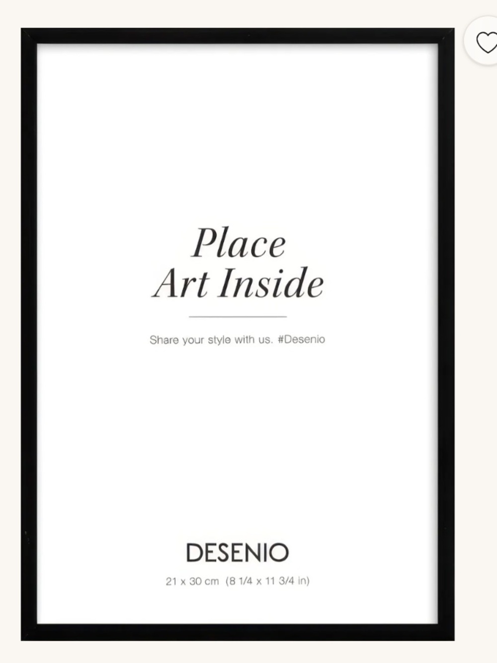 2 Desenio Black Metal Frames with Artwork – 8.3 x 11.8”